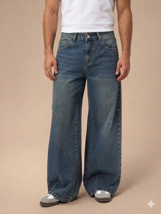 Navy Blue Wash Denim