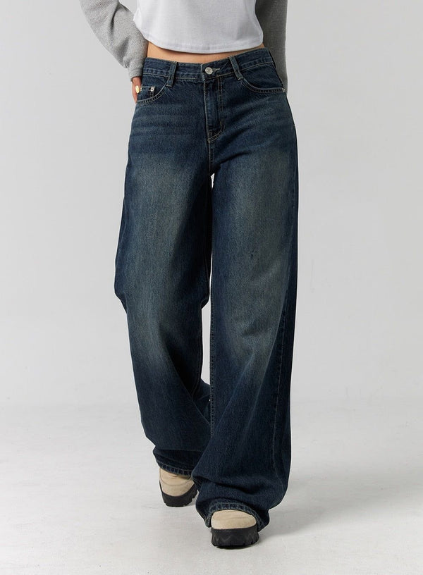 DARK BLUE WASH DENIM