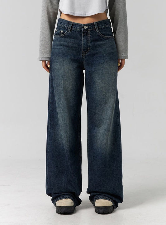 DARK BLUE WASH DENIM